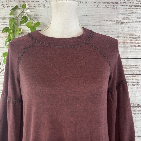 Max Studio Dress size Extra Small Burgundy Stretch Jersey Knit Pockets Casual - Picture 4 of 16